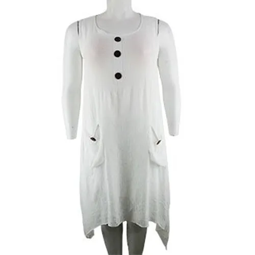 Robe blanche - sans manches - XL - world fashion - Modalova