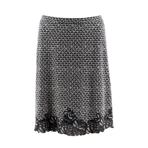 Jupe blanche  imprims noirs - Taille 40 - street one - Modalova
