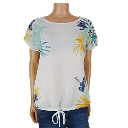 Blouse blanche imprime fleurs - Taille 2 - bral - Modalova