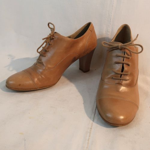 Derbies cuir  talons "" - Taille 38 - jonak - Modalova