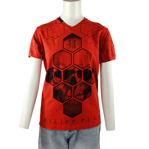 T-shirt skull & strass - Taille S - philipp plein - Modalova