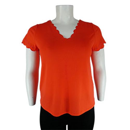 Blouse avec borderies - CAMAEU - Taille XL - camaeu - Modalova