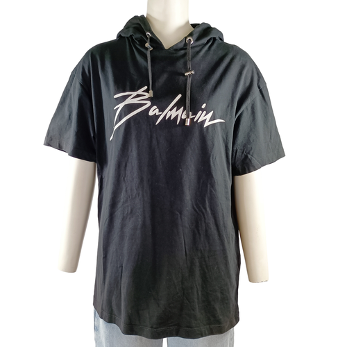 Tshirt  capuche signature - Balmain Paris - S - Label Emmaus - Modalova