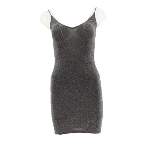 Robe avec fibre mtallise argent - Taille 36 - h&m - Modalova