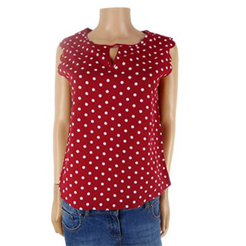 Blouse bordeaux  pois - -Taille 36 - shein - Modalova