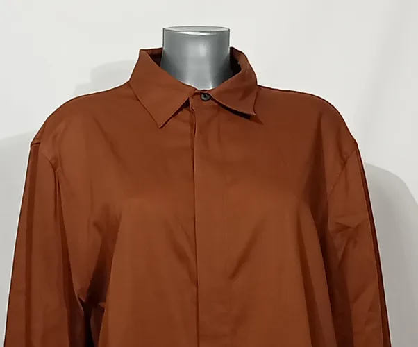 Chemise longue Zara- L - marron - zara - Modalova