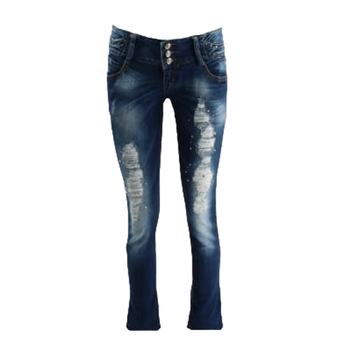 Jeans style destroy  strass - taille 38 - original denim - Modalova