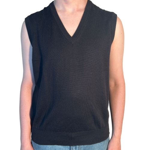 Pull col v sans manche 100% coton - Label Emmaus - Modalova