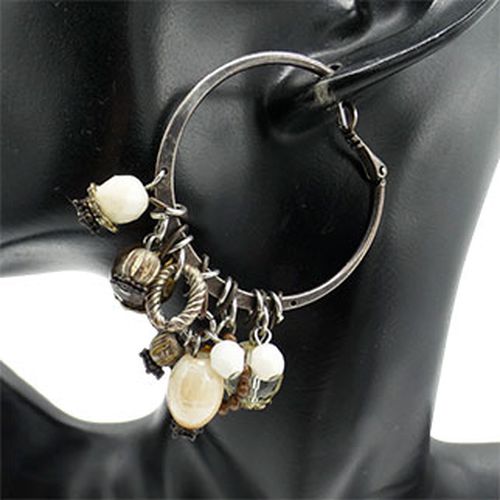 Boucles d'oreilles avec perles - Label Emmaus - Modalova