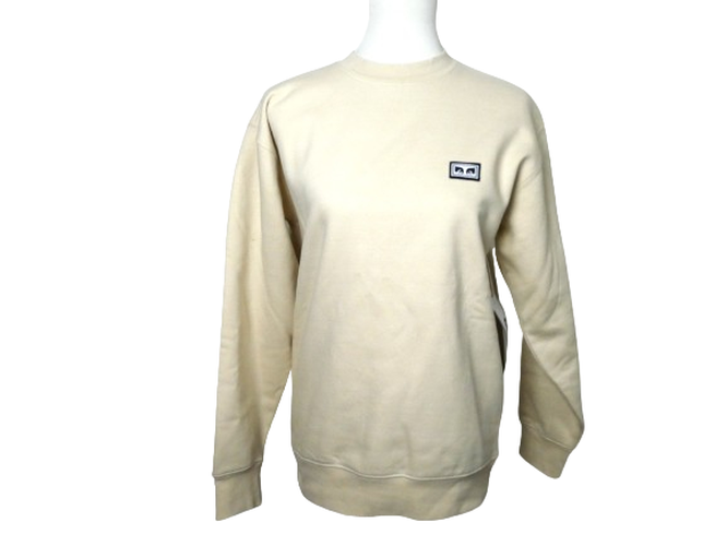 Established Works Eyes Crew sweat beige  col rond - Taille XS - obey - Modalova