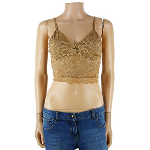 Crop-top en dentelle beige - taille 34 - shein - Modalova