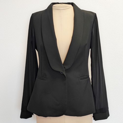 Blazer dos et manches en voile - S - Label Emmaus - Modalova