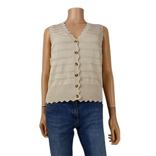 Gilet beige  rayures - taille L - object - Modalova