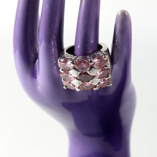 Bague rectangulaire en argent - Label Emmaus - Modalova