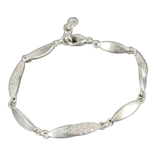 Bracelet en argent massif 925 et oxydes de zirconium - Label Emmaus - Modalova