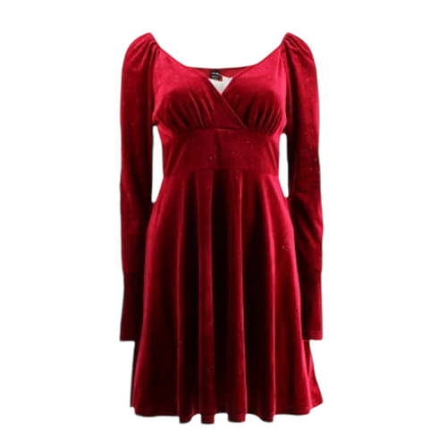 Robe bordeaux en velours - Shein - taille M - kiabi - Modalova