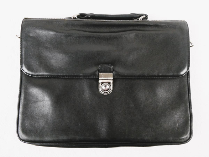 Cartable , un soufflet - Cuir lisse - francinel - Modalova