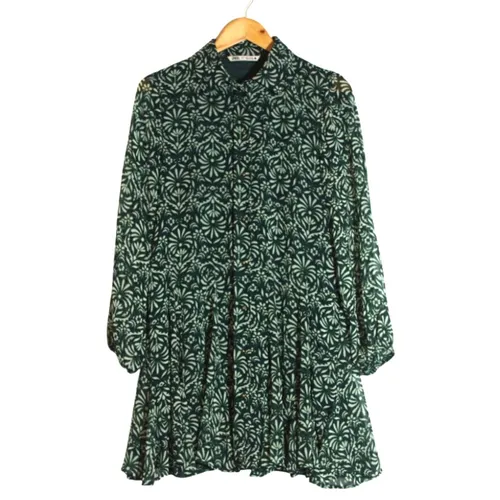  Robe - S - Fleurie & Gomtrique /Blanc  - Zara - Modalova