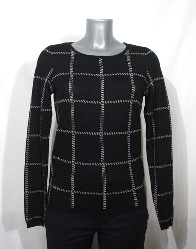 Pull  carreaux blancs - S - camaeu - Modalova