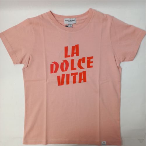 T SHIRT LA DOLCE VITA ENFANT COULEUR TAILLE 9 ANS ET 10ANS FRENCH DISORDER BORDEAUX - Label Emmaus - Modalova