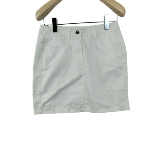 Jupe courte blanche en coton - Taille 34/36 - esprit - Modalova