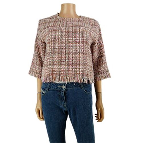 Pull crop top imprimé - Taille S - Zara - Modalova