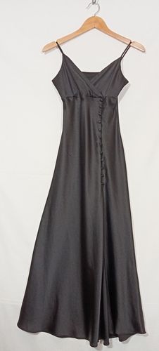 Robe satine noire lgante - XS - non renseigne, estimation couturire sur mesure - Modalova