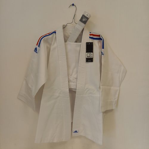 Kimono 2 tailles en 1 + ceinture Judo marque Adidas - adidas judo - Modalova