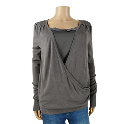 Blouse taupe - Femme - Taille 38/40 - Label Emmaus - Modalova