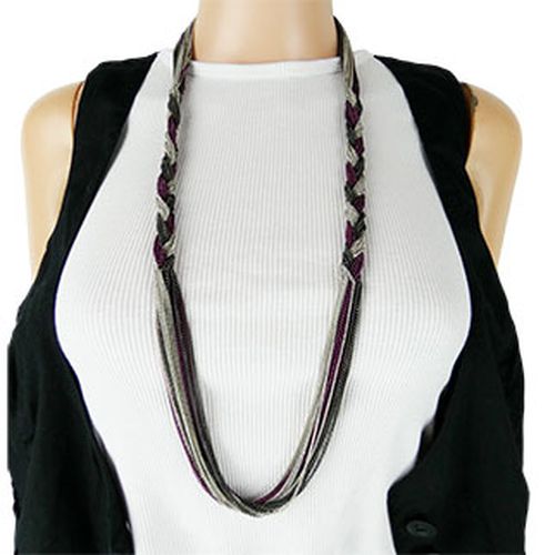 Collier sautoir , noir et argent - Label Emmaus - Modalova