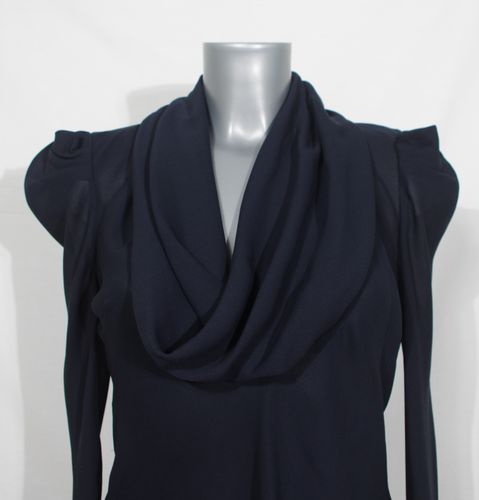 Haut - 38 - marine, manches bouffantes, col drap - 1060 clothes - Modalova