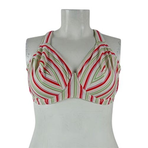 Soutien gorge  rayures vertes et rouges avec armatures - Taille 120C - nice size - Modalova