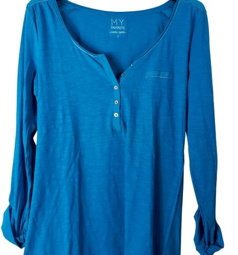 Tee-shirt " " T2 manche longues ,col en v - Cache Cache - Modalova