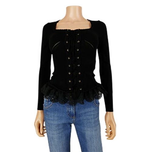 Pull avec dentelle et lacets- - Taille S - morgan - Modalova