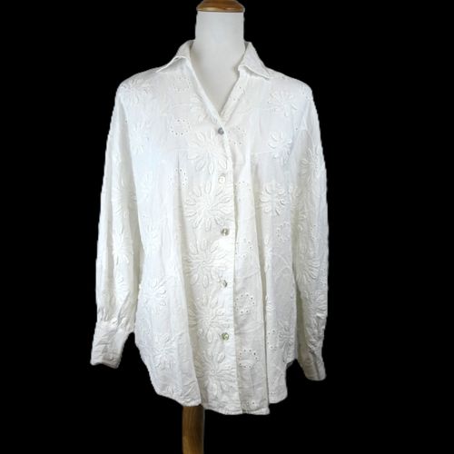 Chemise manches longues  motif fleuri - Taille Unique - nina kendosa - Modalova