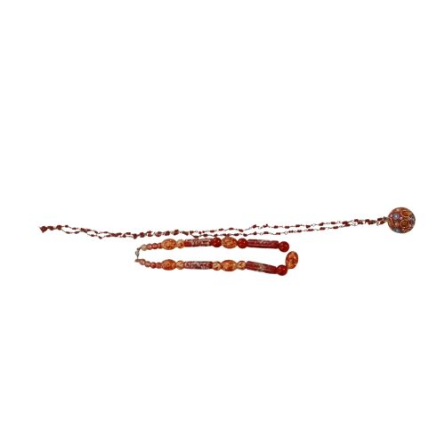 Lot de 2 collier en perles de Bohme orange - Label Emmaus - Modalova