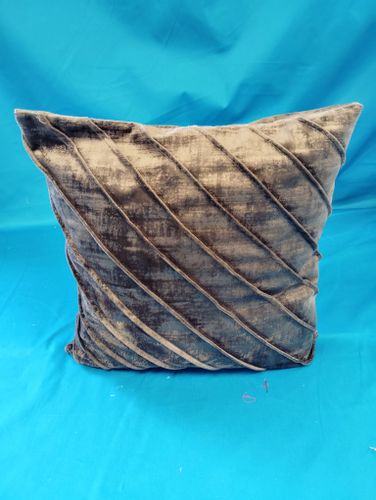 Coussin velours marron - Label Emmaus - Modalova