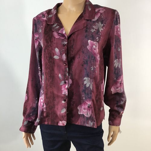 Chemise violette  motif floraux - Taille 44 - un jour ailleurs - Modalova