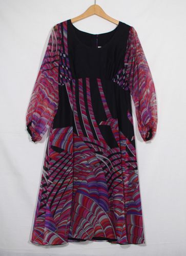 Robe et veste fushia et noires - 40 - non renseigne - Modalova