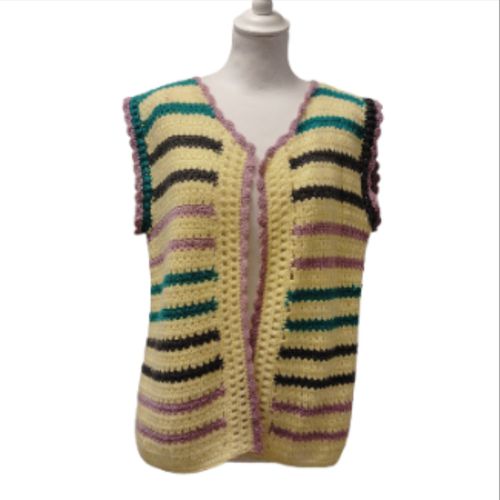 Gilet vintage en laine - sans marque - Modalova