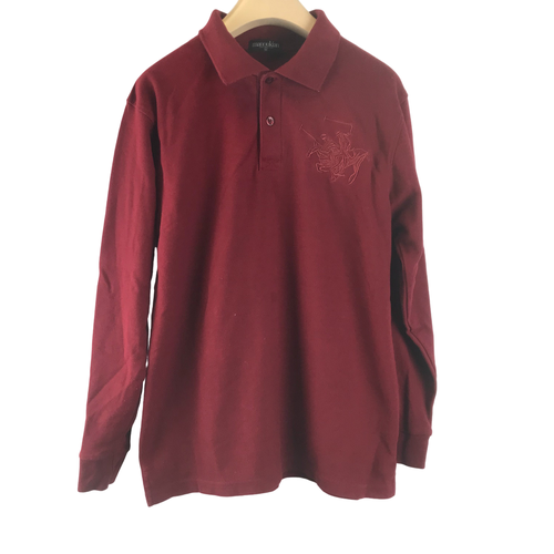 Polo bordeaux manches longues - M - manoukian - Modalova