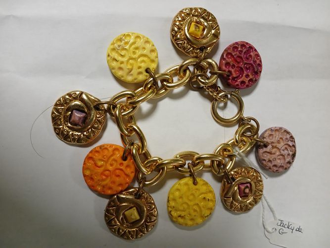 Superbe bracelet mtal dor vintage - jacky de g - Modalova