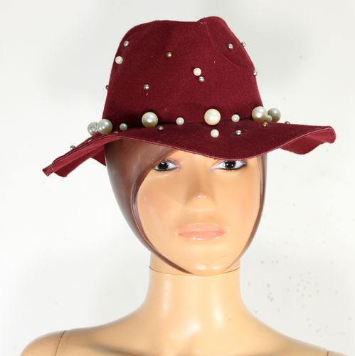 Chapeau Femme Bordeaux Taille 57 - non renseign - Modalova