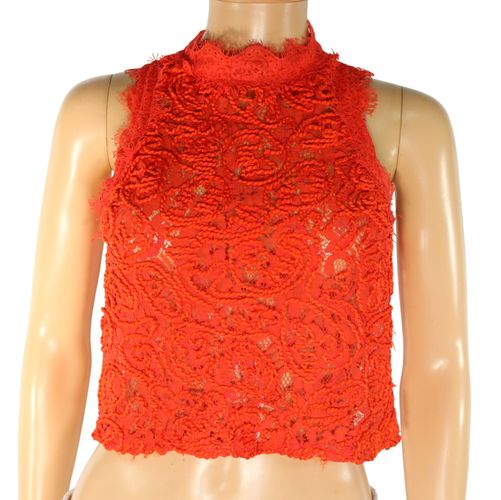 T-Shirt Femme Rouge ZARA Taille S - Zara - Modalova