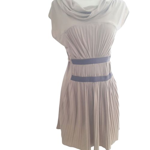 Robe couleur caf crme - mandarin - Modalova