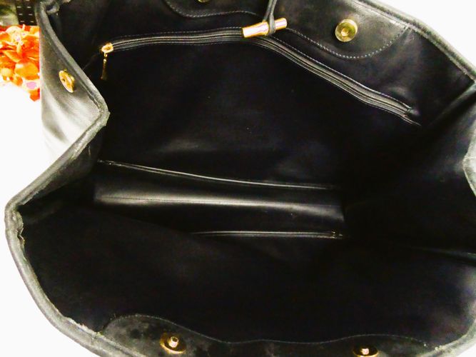 Cabas Longchamp roseau en cuir en cuir - Label Emmaüs - Modalova