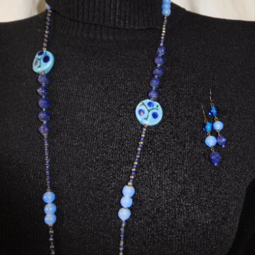Ensemble Collier Et Boucles Oreilles Pendentifs Perles  - aucune - Modalova