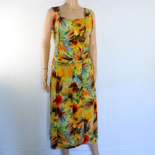Robe Longue Vintage & Verte Tropical Taille 48 - guy dubouis - Modalova
