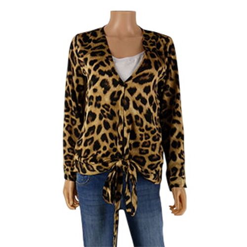 Gilet beige imprim lopard - taille S/M - peace n' love - Modalova