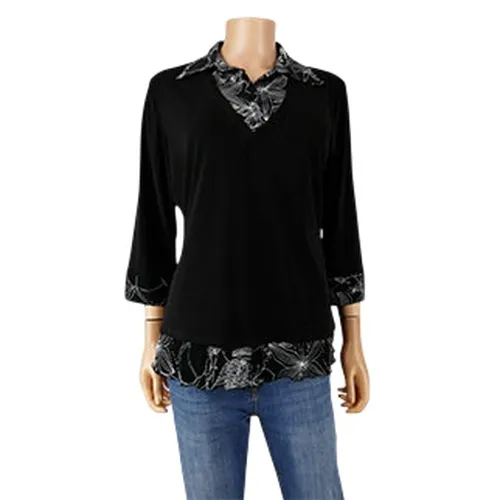 T-shirt  col chemise - taille 44 - canda by c&a - Modalova